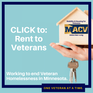 Sign up to RENT to Minnesota Veterans. Do you have an apartment or home that you would like to rent to Veteran, check the photo to sign up!