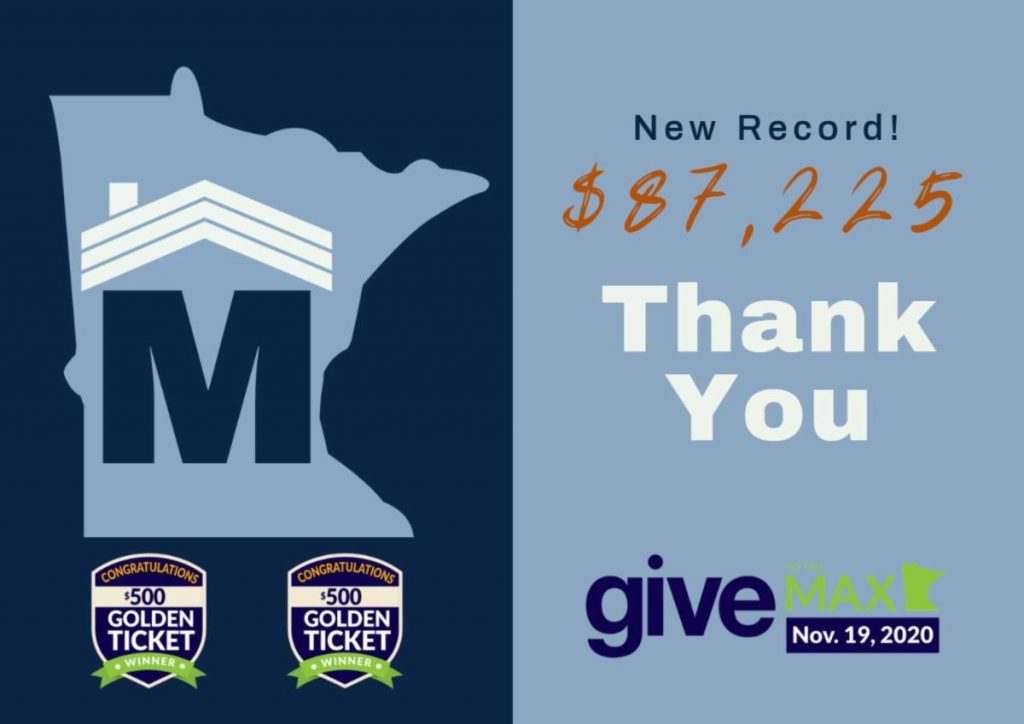 Your support exceeded all previous years on Give to the Max Day!
