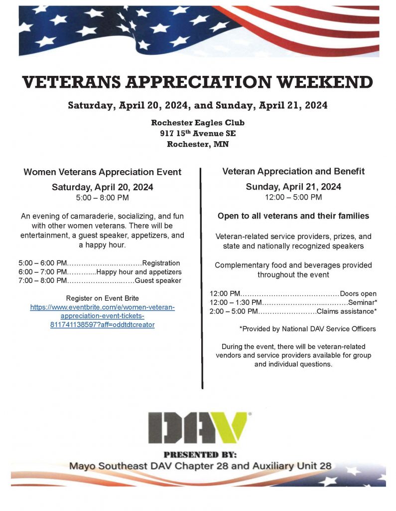 Veterans Appreciation Weekend