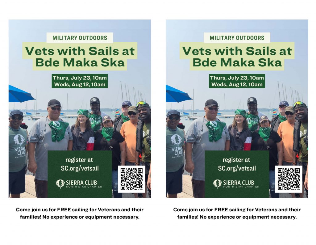 Military Outdoors: Vets with Sails at Bde Maka Ska